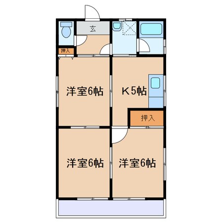 滝澤アパートの物件間取画像